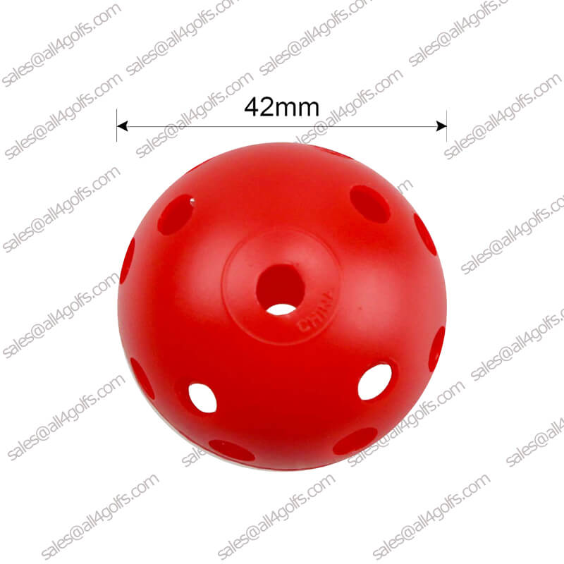 Red Hollow Golf Ball