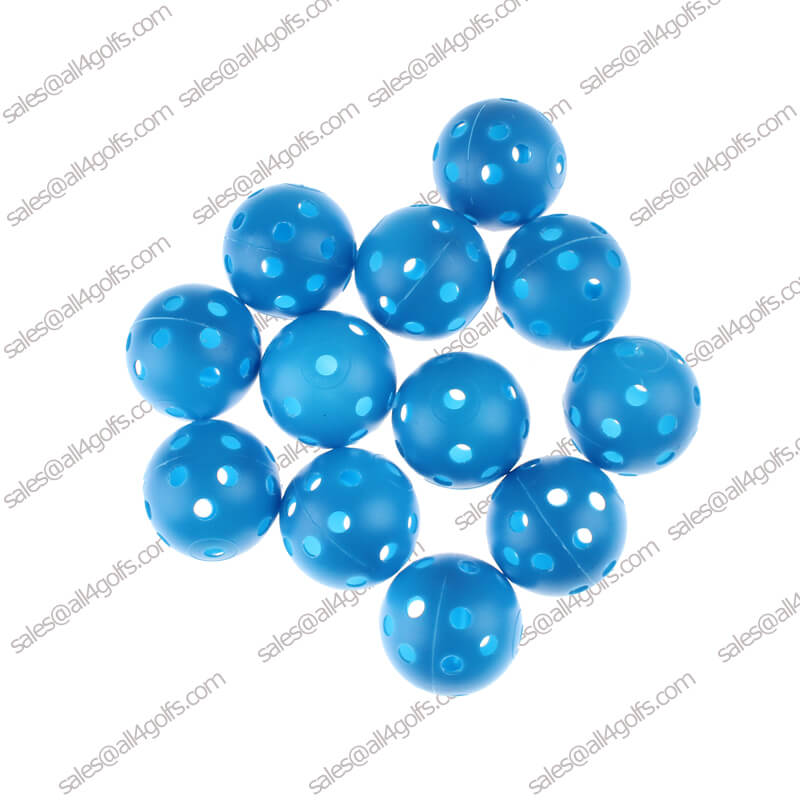Blue Hollow Plastic Golf Ball